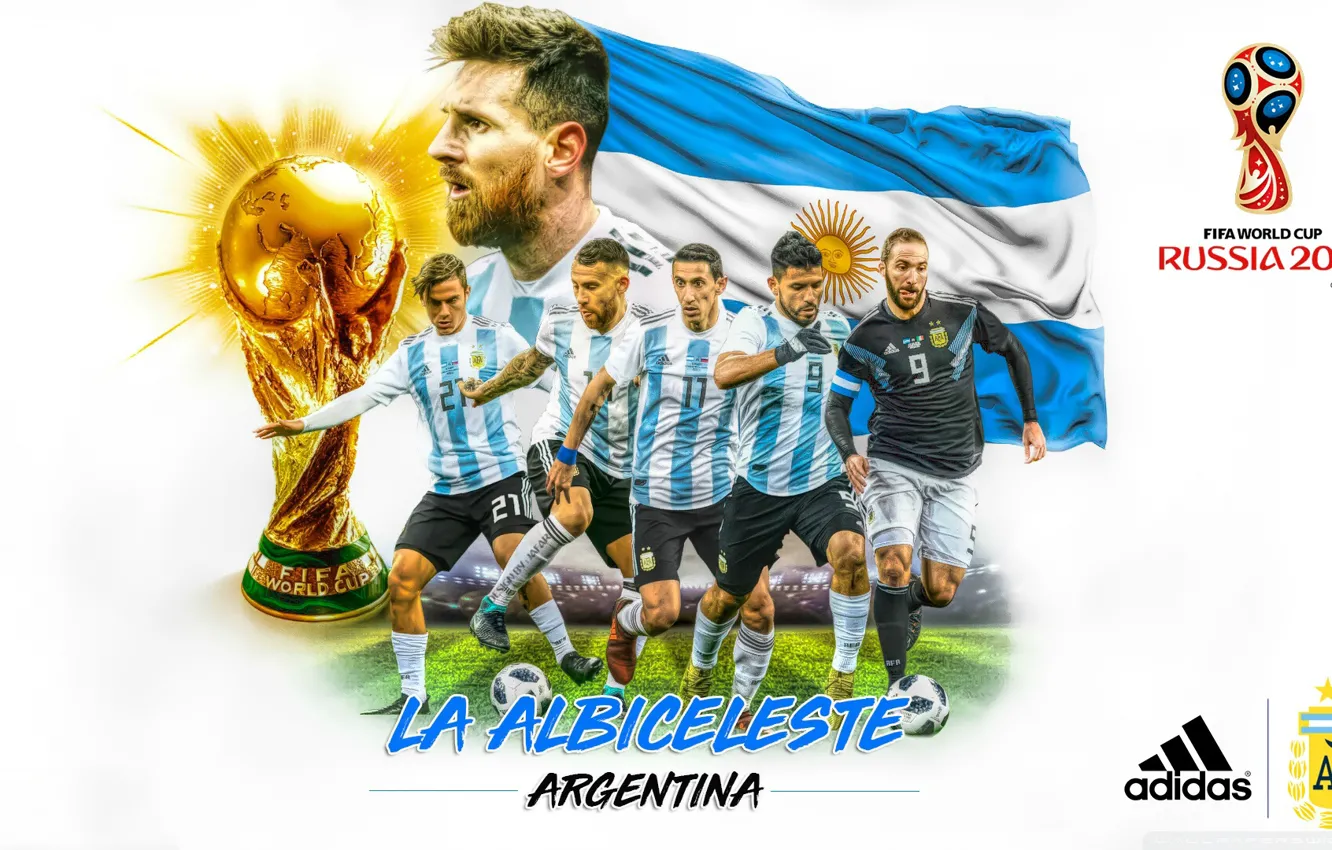 Photo wallpaper football, Argentina, 2018, The World Cup