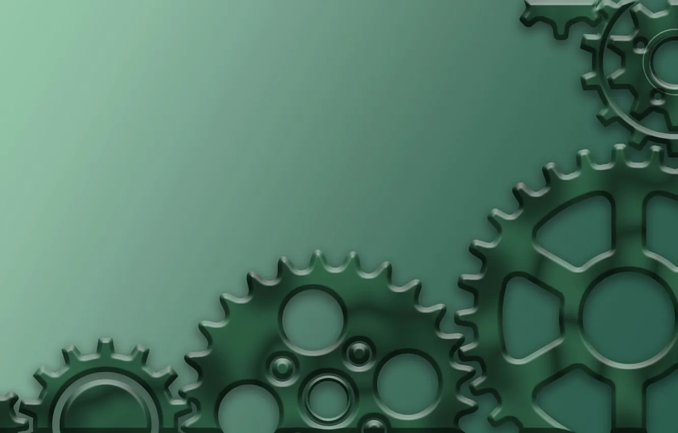 Photo wallpaper greens, stars, art, gear, stars, art, background, stars