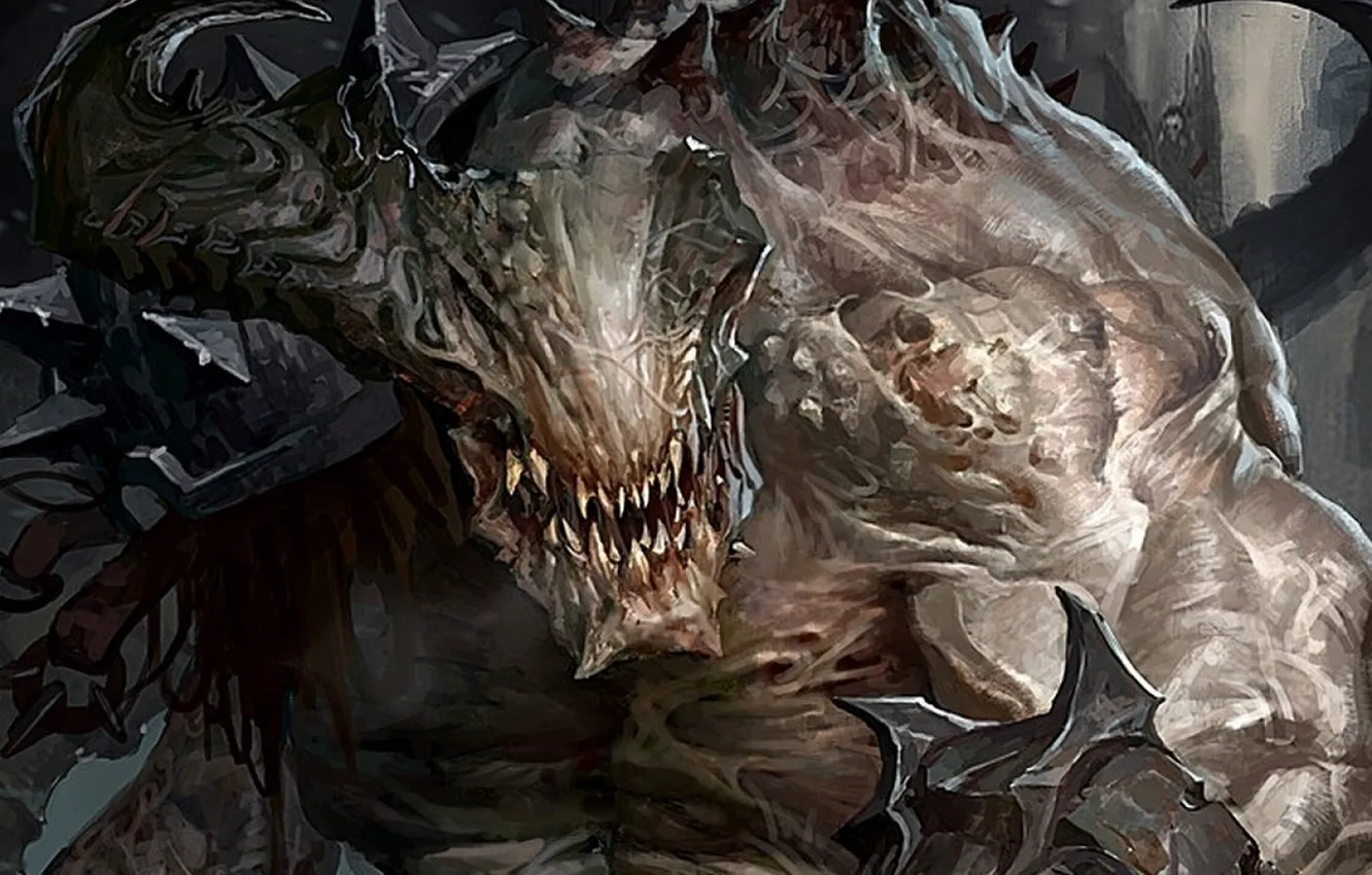 Photo wallpaper fantasy, monster, art