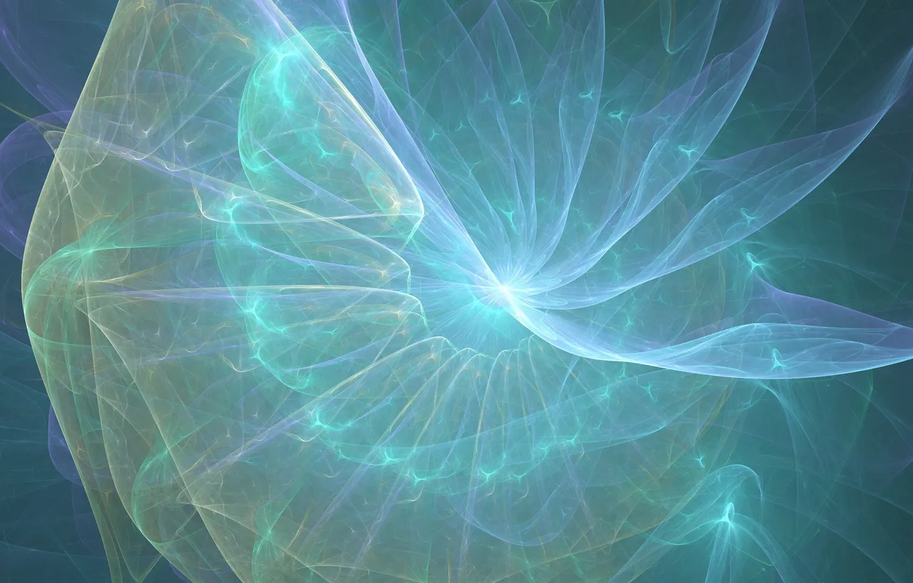 Photo wallpaper glow, fractal, Astral