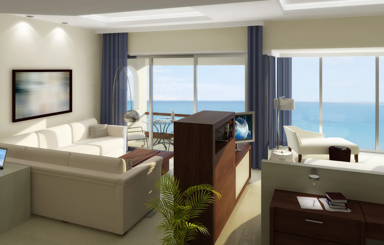 Photo wallpaper design, style, Villa, home, interior, living space