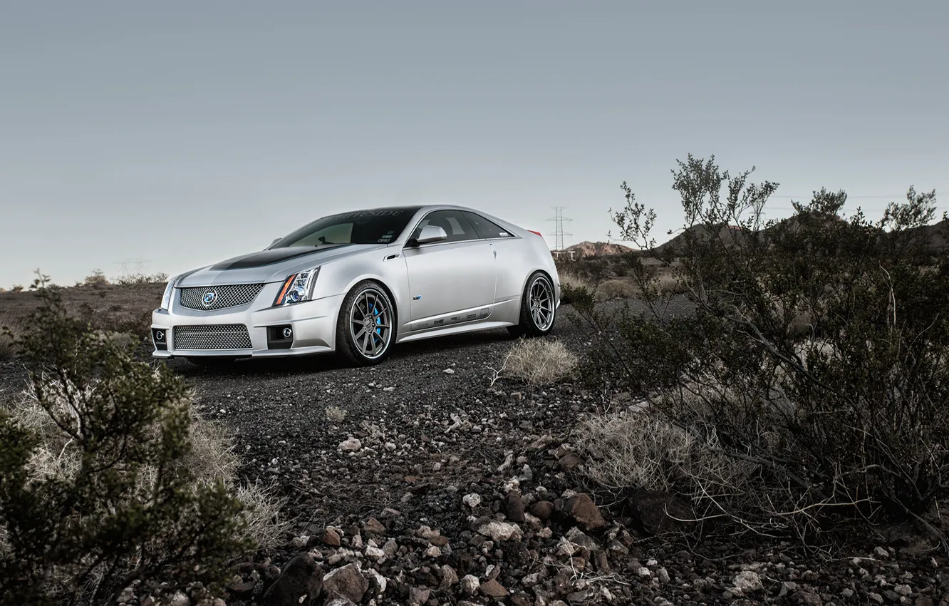 Photo wallpaper stones, grey, Cadillac, coupe, cts