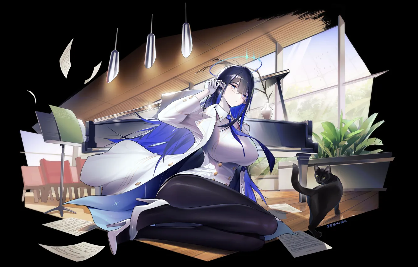 Photo wallpaper girls, anime, Pixiv