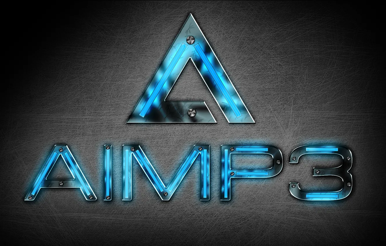 Photo wallpaper Logo, Hi-Tech, AIMP, free audio Player