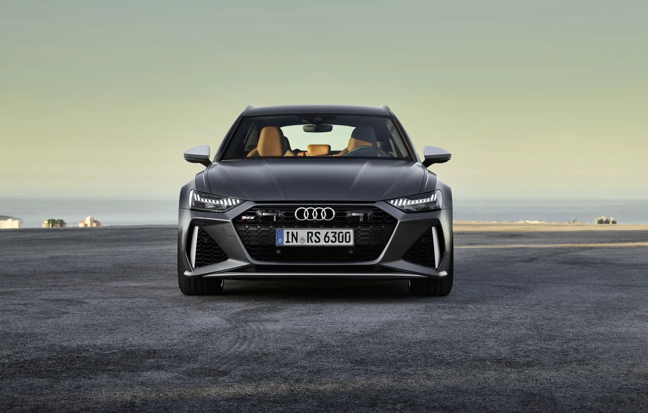 Photo wallpaper Audi, front view, Before, RS6, RS 6, 2019