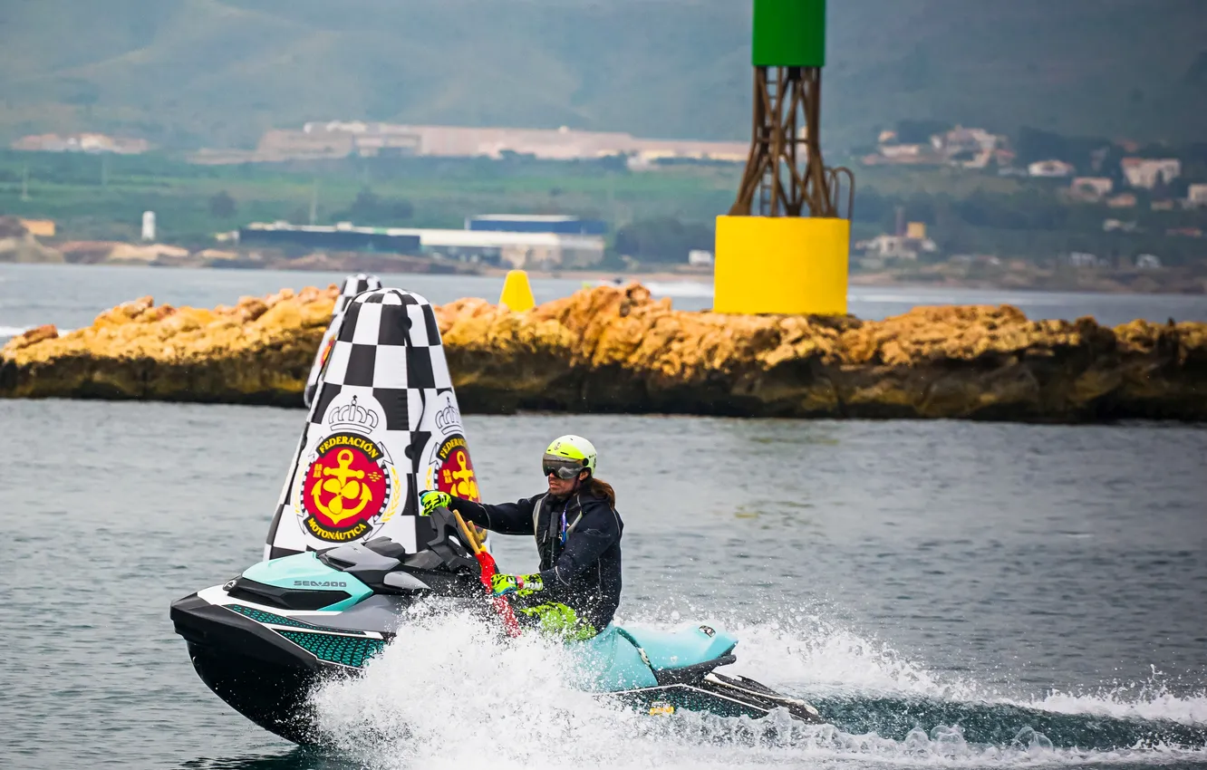 Photo wallpaper race, boat, speed