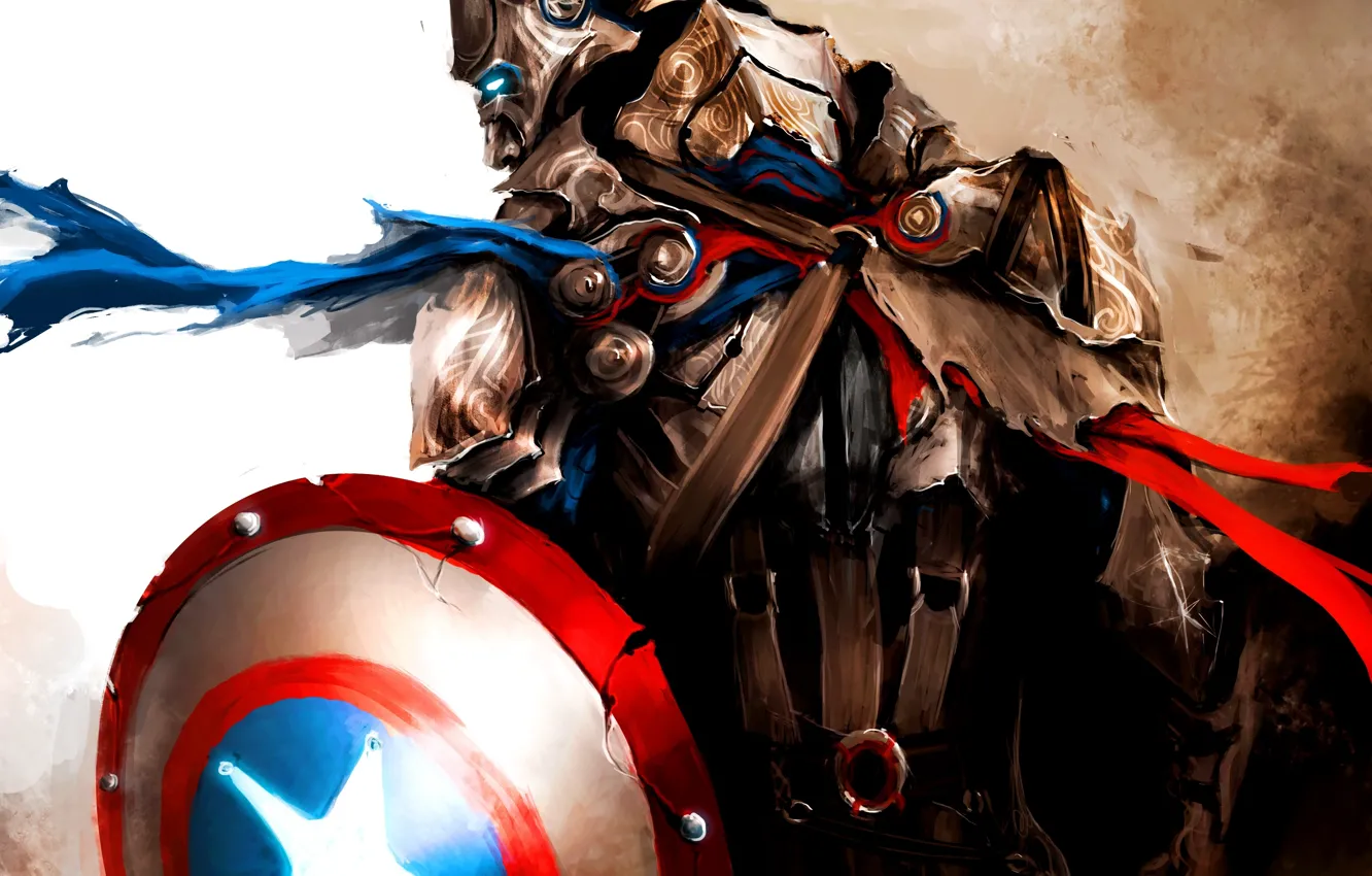Photo wallpaper marvel, medieval, marvel, captain america, captain America, first avenger, the first avenger, the Avengers