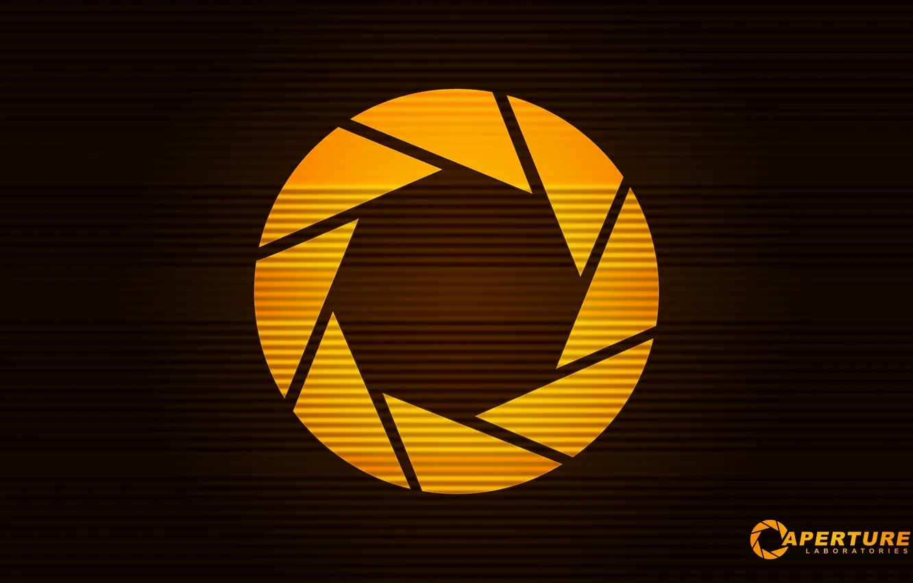 Photo wallpaper circles, the game, science, logo, the portal, portal, Half-Life, company