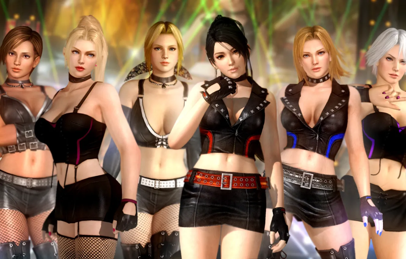Photo wallpaper girl, fight, DOA, Dead or Alive 5
