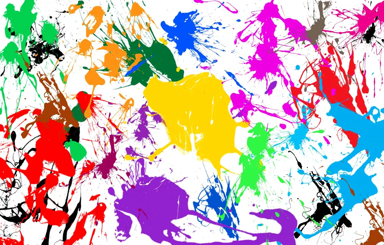 Photo wallpaper paint, rainbow, texture, spot, blots