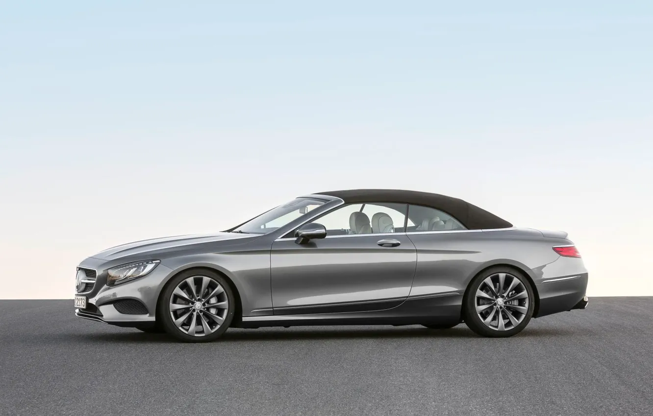 Photo wallpaper Mercedes-Benz, Mercedes, Profile, Cabriolet, S500, The top