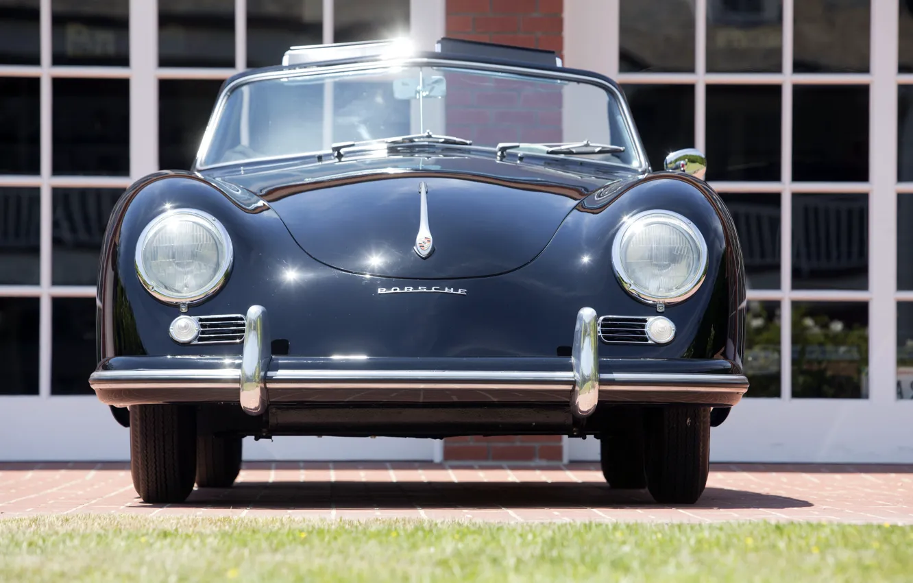 Photo wallpaper Porsche, 1954, front, 356, Porsche 356 1500 Continental Cabriolet