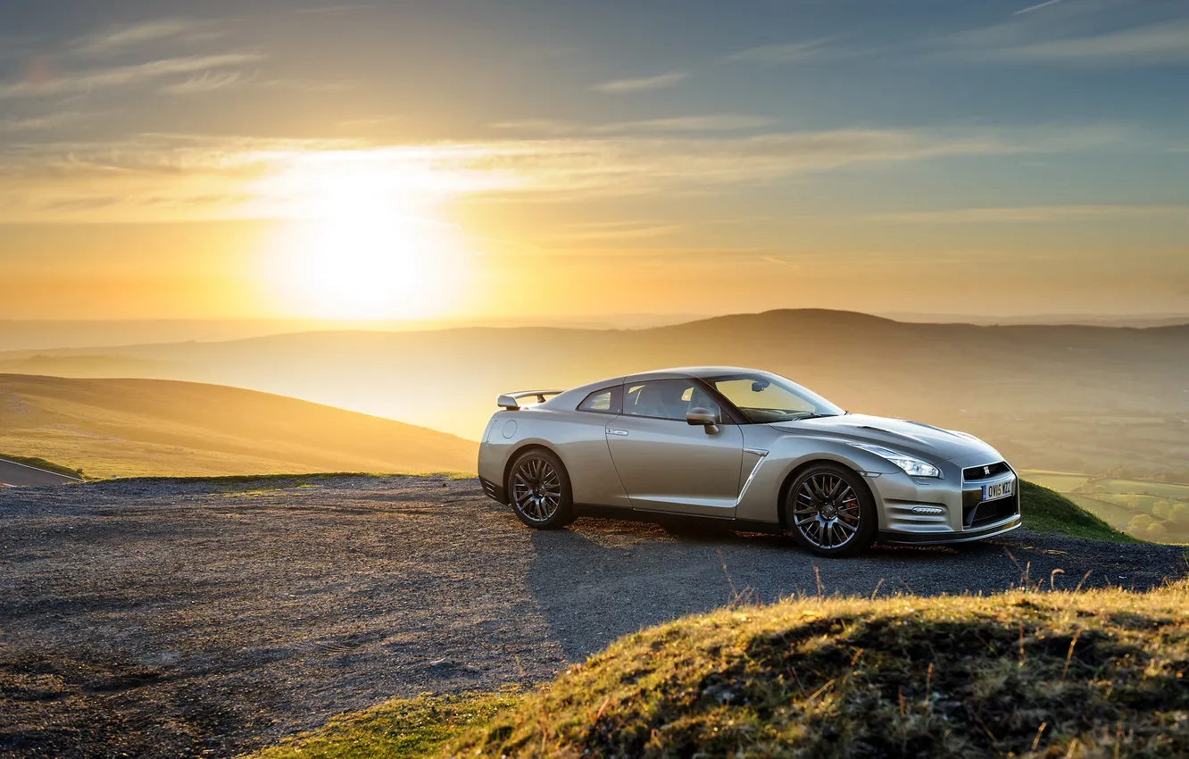 Photo wallpaper Nissan, GT-R, Nissan, R35, UK-spec, 2015, 45th Anniversary