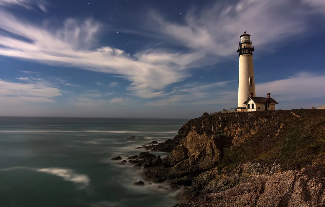 Photo wallpaper sea, architecture, lighthouse