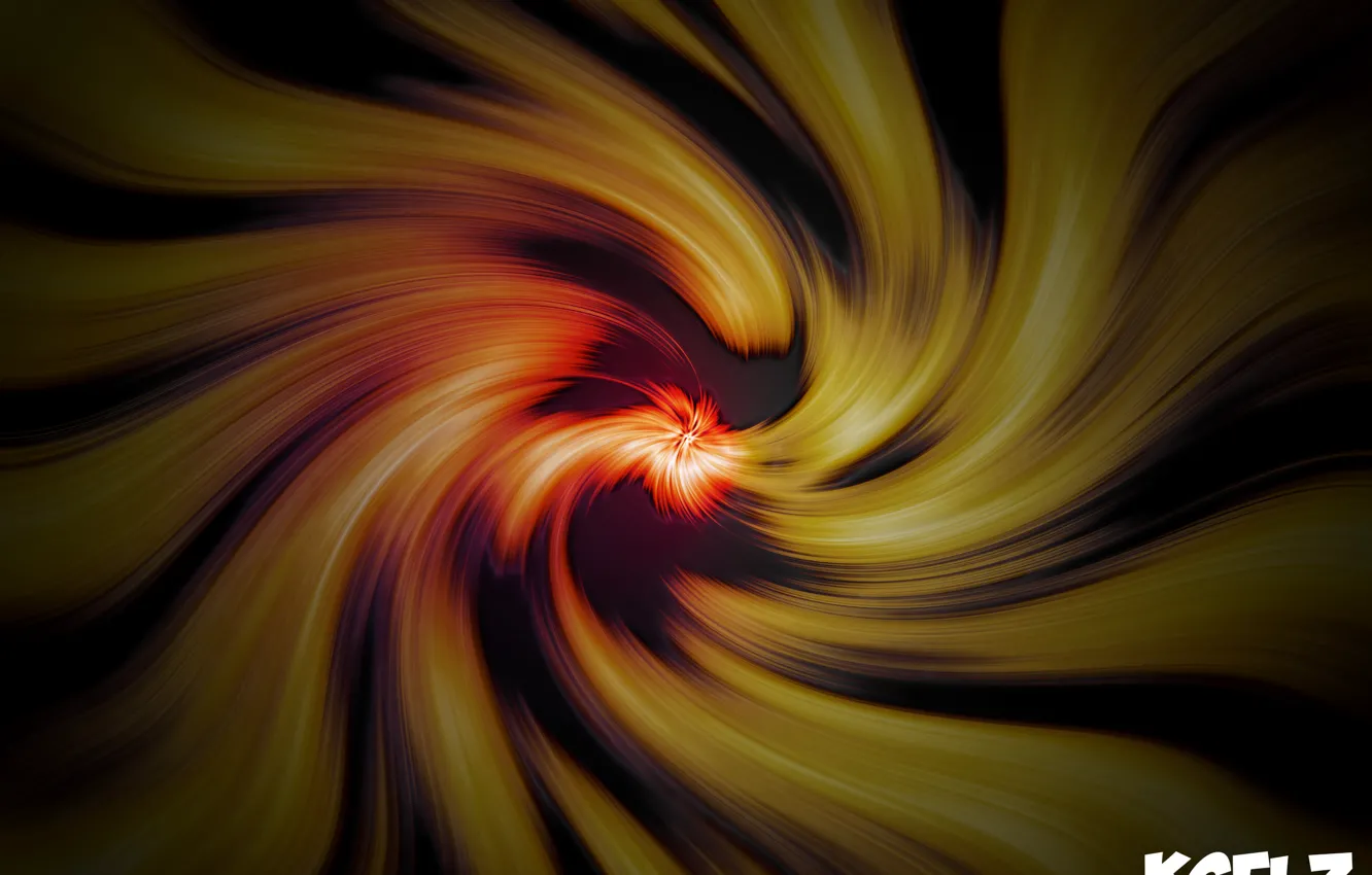 Photo wallpaper orange, abstraction, spot, orange, kselz
