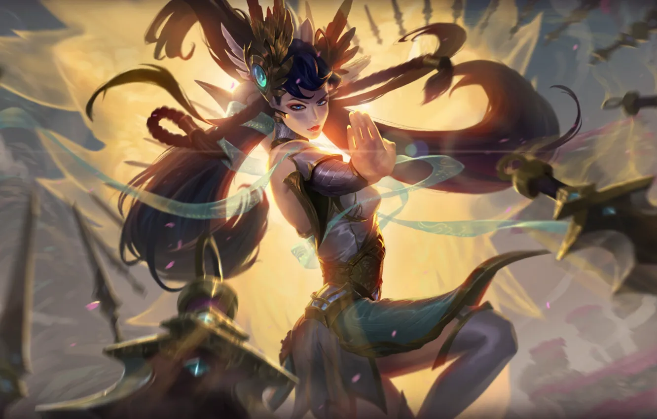 Photo wallpaper girl, League of Legends, Irelia