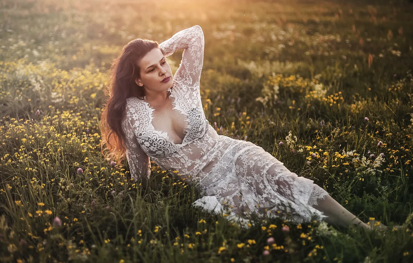 Photo wallpaper summer, girl, Anna