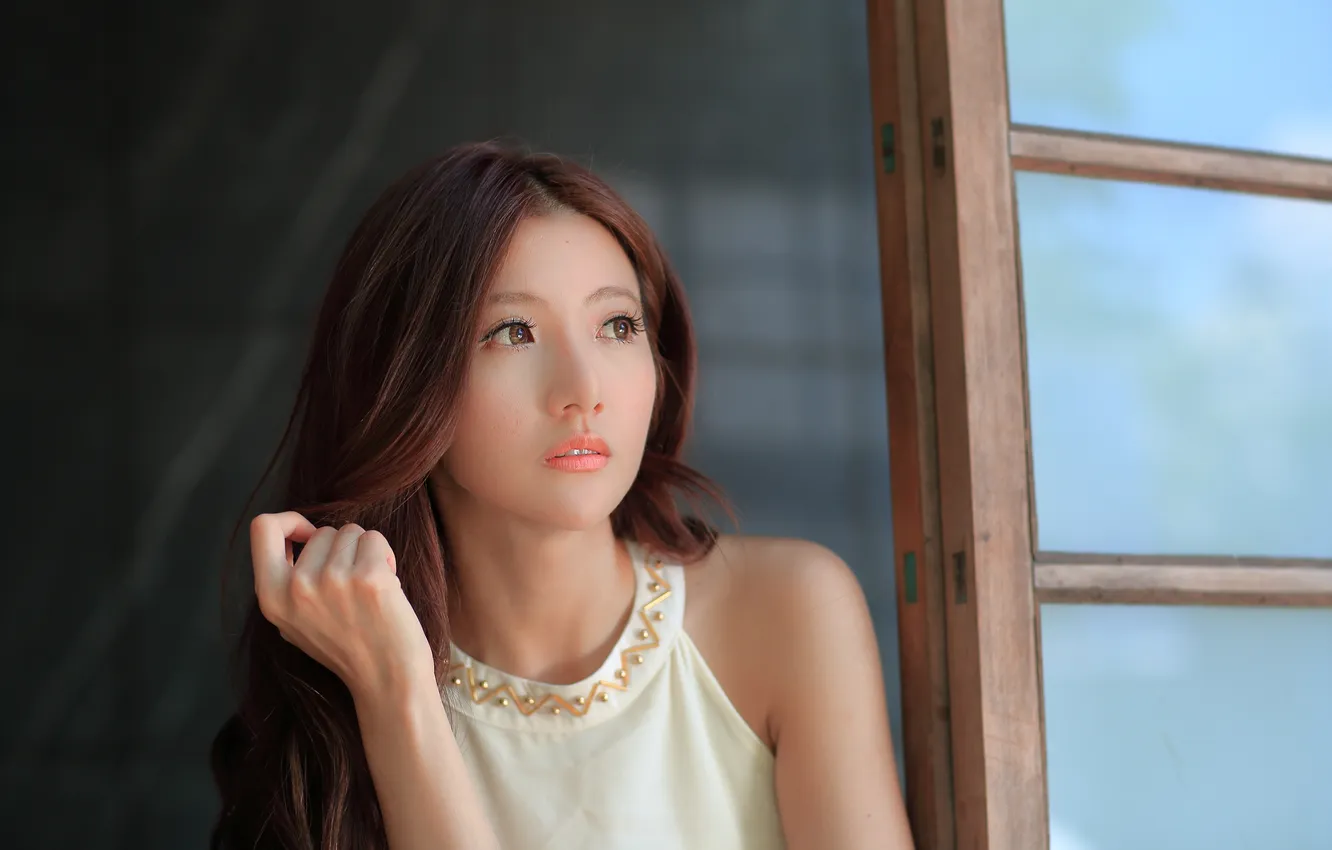 Photo wallpaper summer, look, girl, Asian