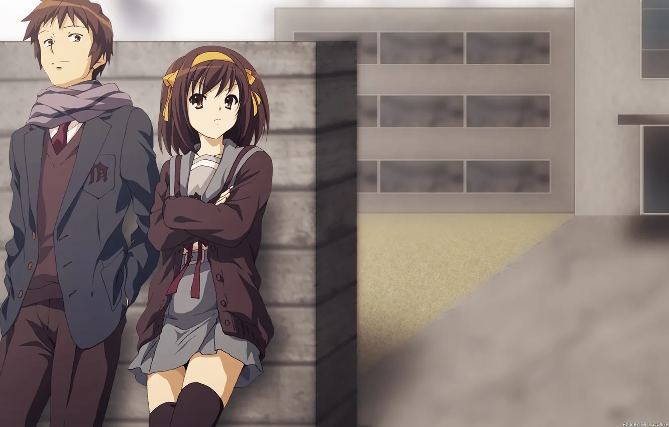 Photo wallpaper The Melancholy Of Haruhi Suzumiya, Haruhi, Haruhi