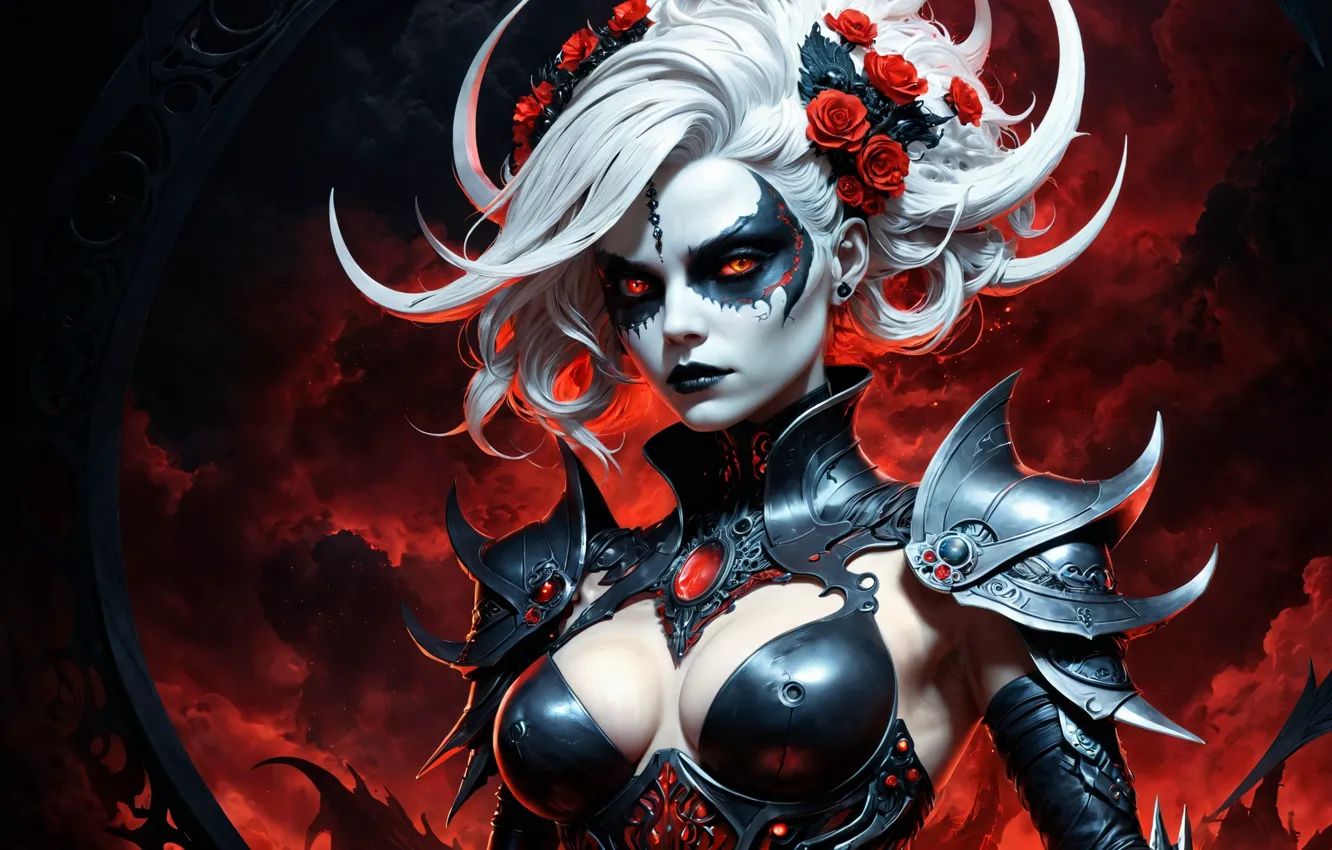 Photo wallpaper girl, the demon, fantasy