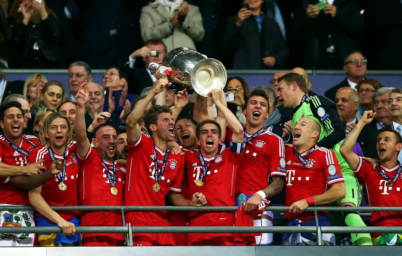 Photo wallpaper Bayern, Football, Champions League, Champions League, UEFA, Wembley, Bayern, Champions