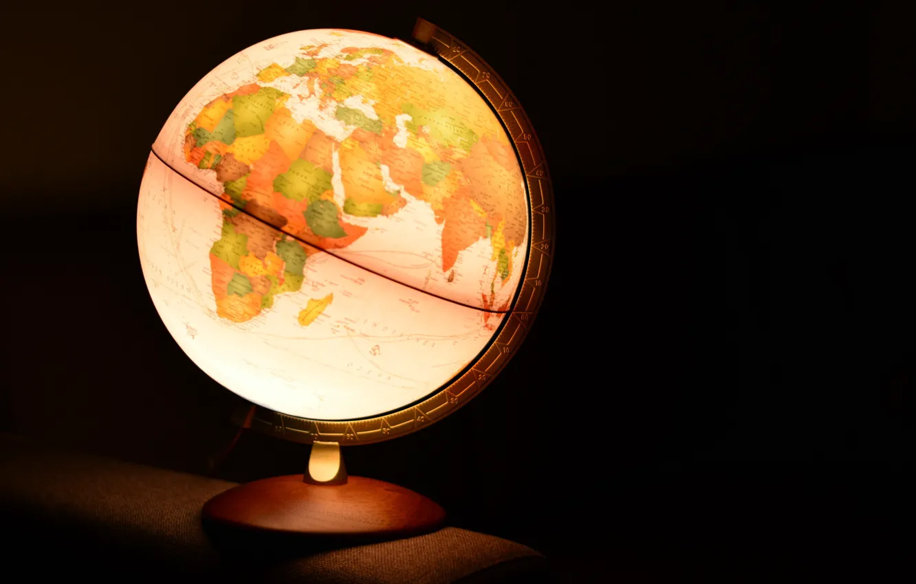 Photo wallpaper background, lamp, globe