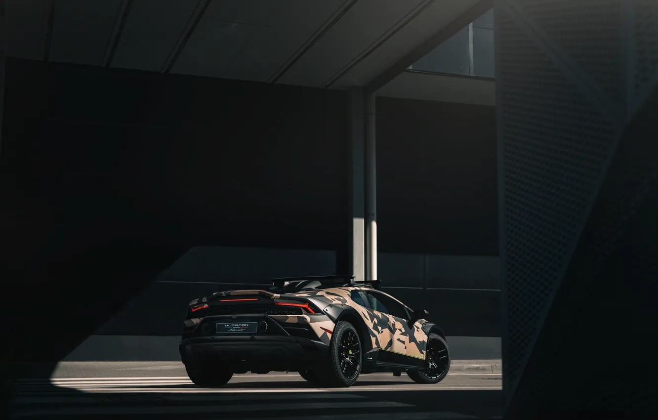 Photo wallpaper Lamborghini, Huracan, 2024, Lamborghini Huracán Sterrato All-Terrain Ad Person