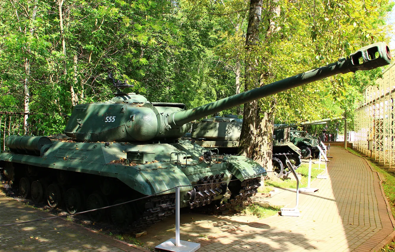 Photo wallpaper tank, Moscow, USSR, THE IS-2M, Poklonnaya Gora, The Museum of G.O.R.A.