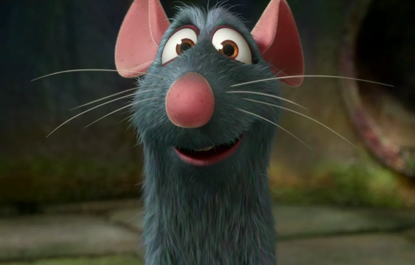 Photo wallpaper cartoon, Ratatouille, mouse