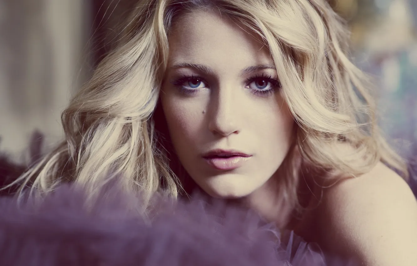 Photo wallpaper actress, blonde, mole, Blake Lively, Blake lovely