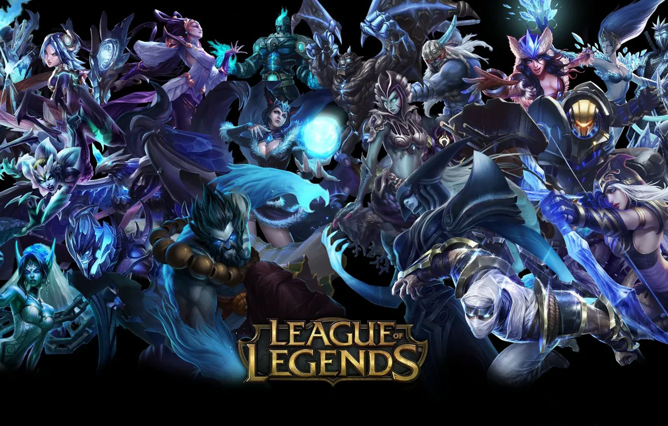 Photo wallpaper the game, logo, heroes, game, character, poster, character, League of Legends