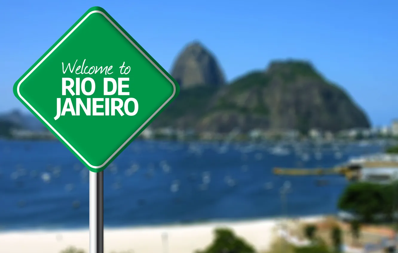 Photo wallpaper background, sign, Rio de Janeiro, Rio de Janeiro