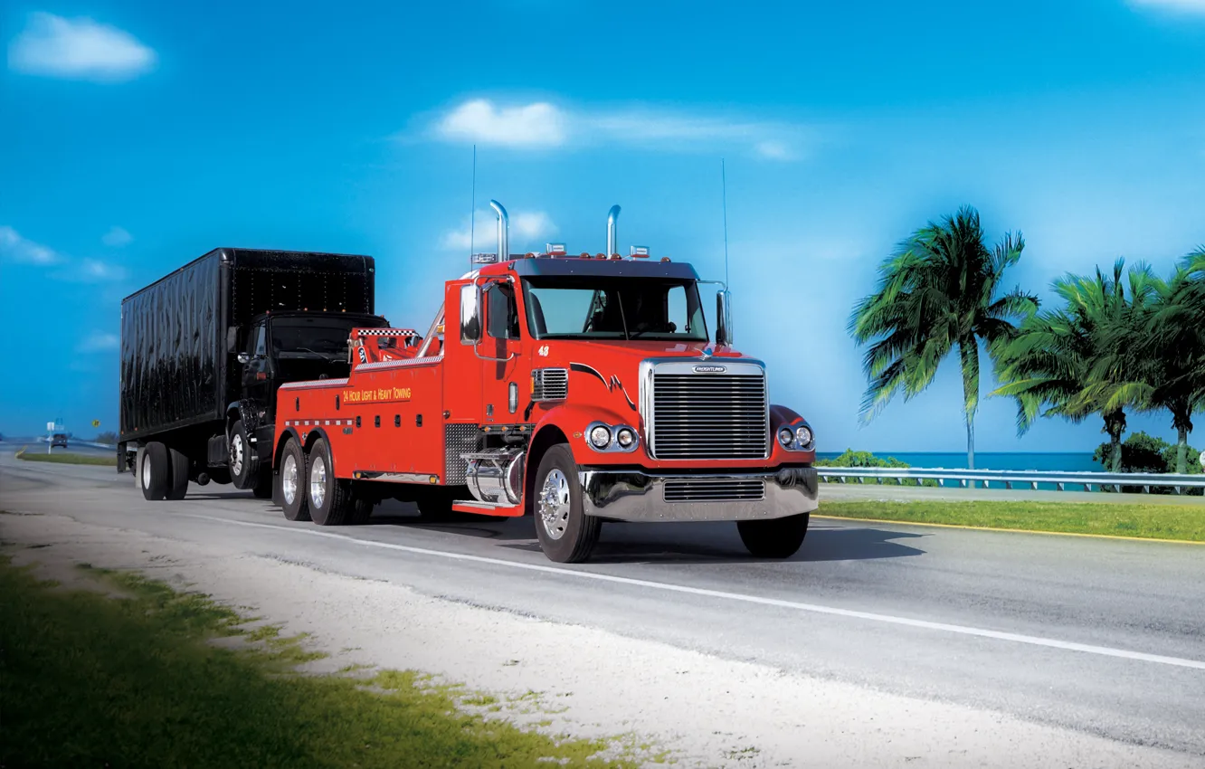 Photo wallpaper Freightliner, tow_truck, coronado