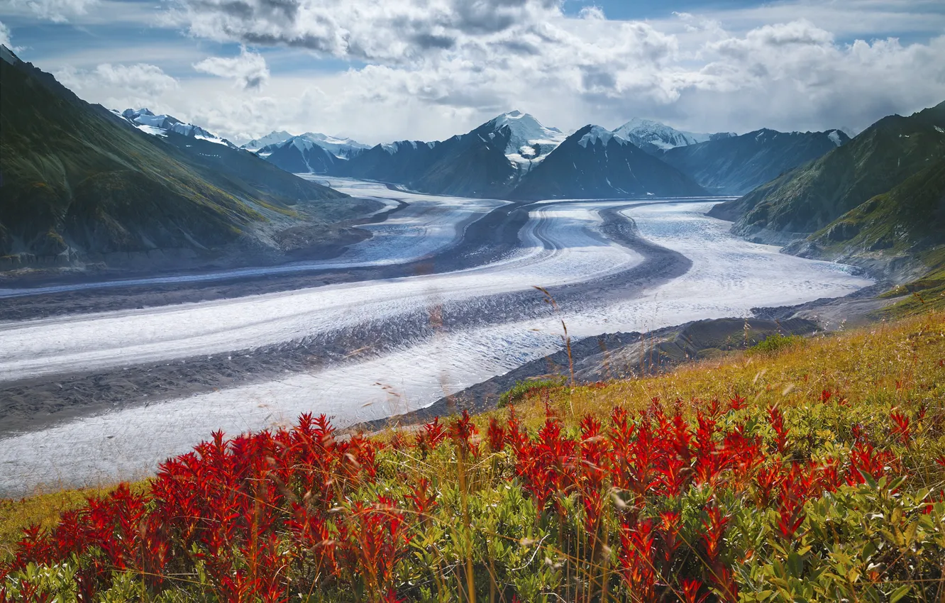 Photo wallpaper Canada, Yukon Territory, Kaskawulsh Glacier