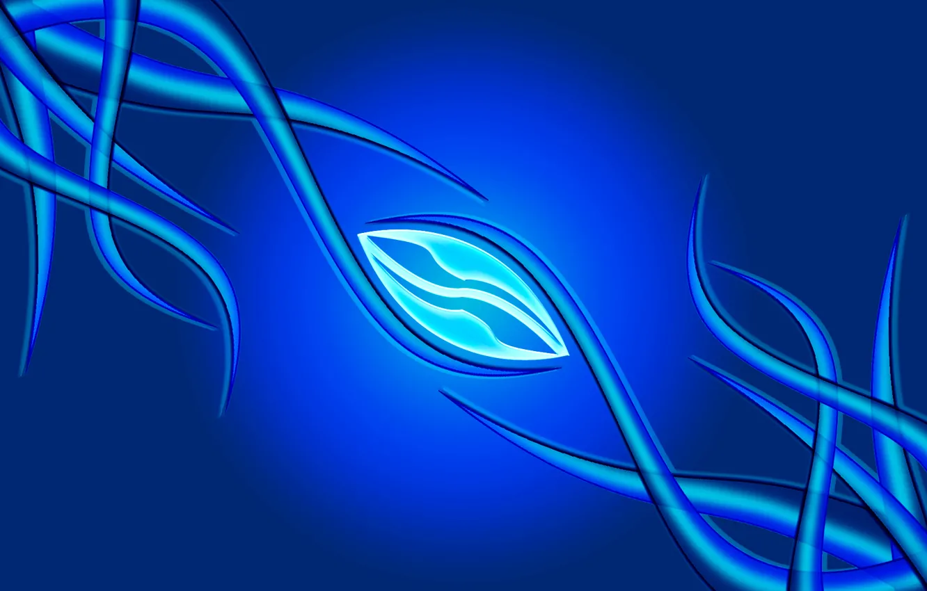 Photo wallpaper Wallpaper, blue background, Minimalism