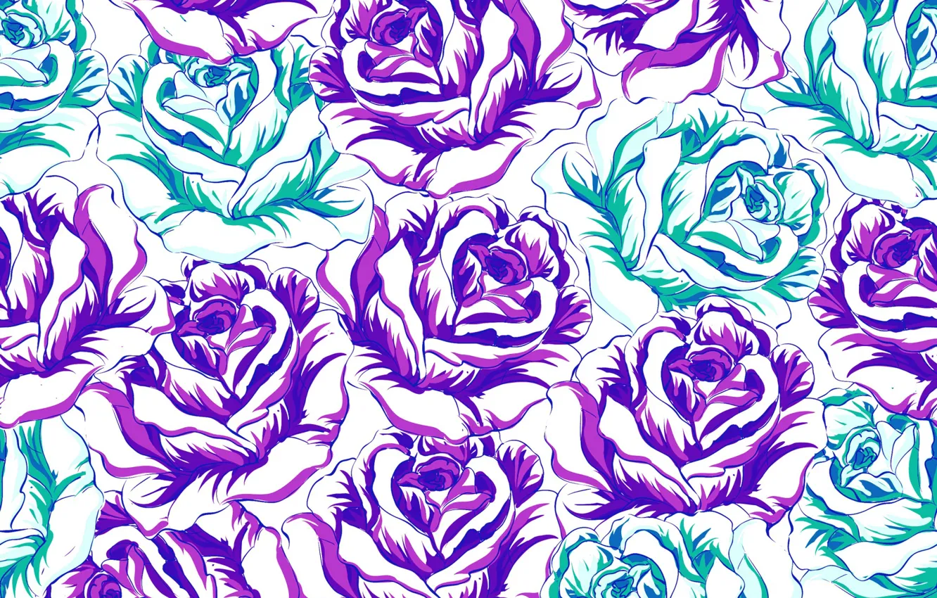 Photo wallpaper background, roses, coloful