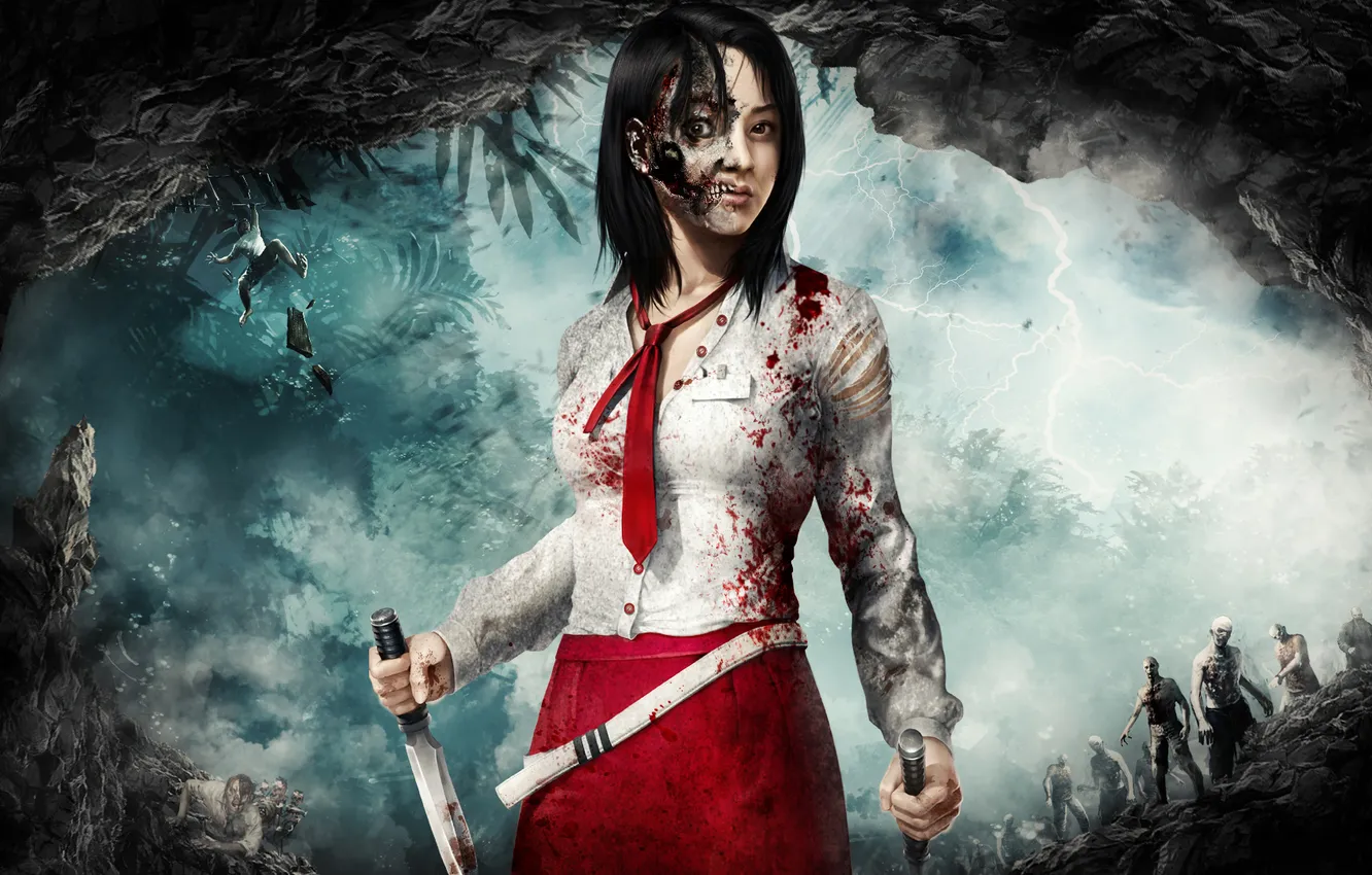 Photo wallpaper zombie, game, Dead Island, Riptide, Deep Silver, Techland, Dead Island: Riptide, Xian Mei