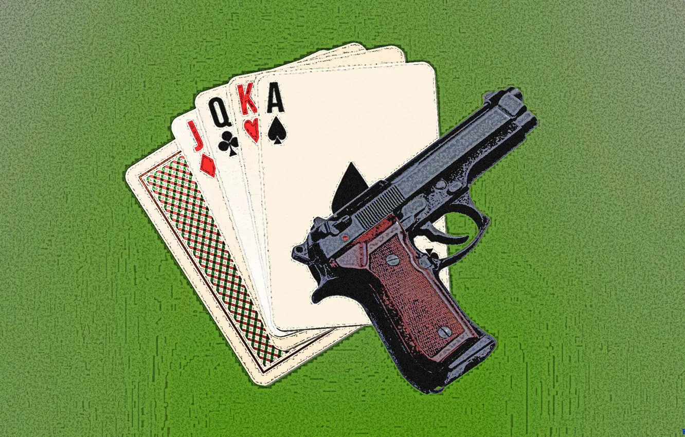 Photo wallpaper card, table, danger, Weapons, casino, charisma, jackpot
