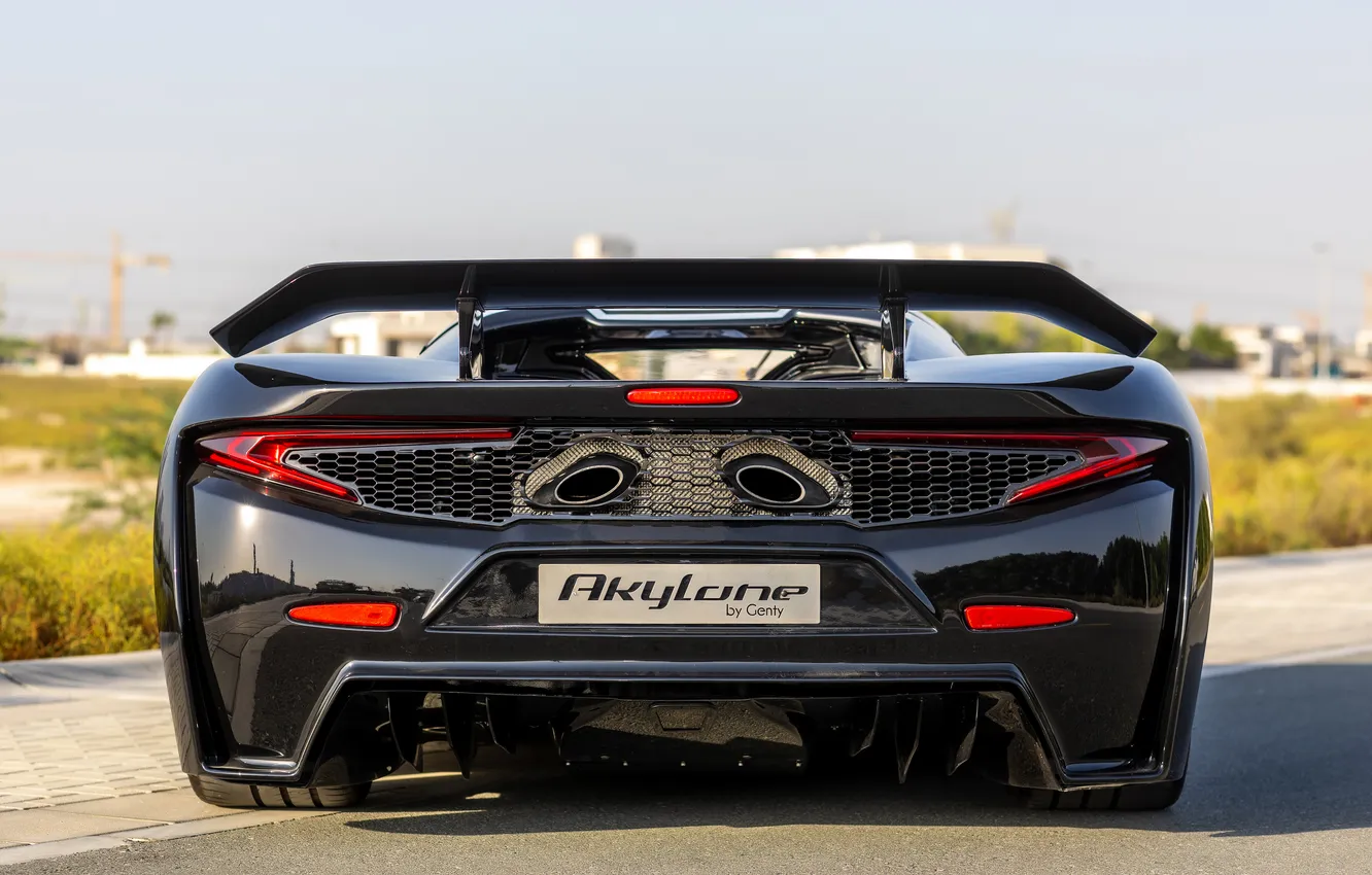 Photo wallpaper supercar, rear view, Supercar, 2021, Genty Automobile, Genty Akylone, Genty, Akylone