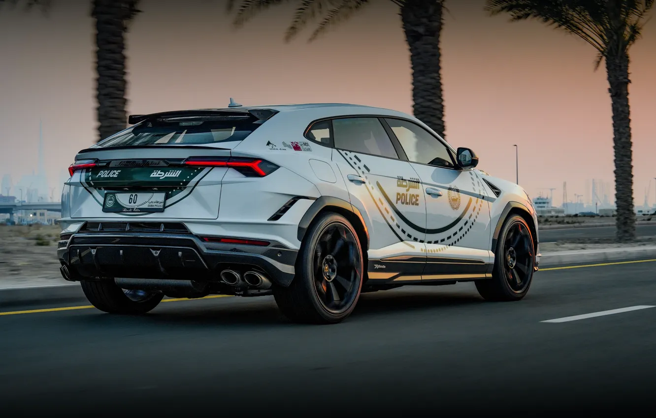 Photo wallpaper Lamborghini, Urus, Lamborghini Urus Performante Dubai Police