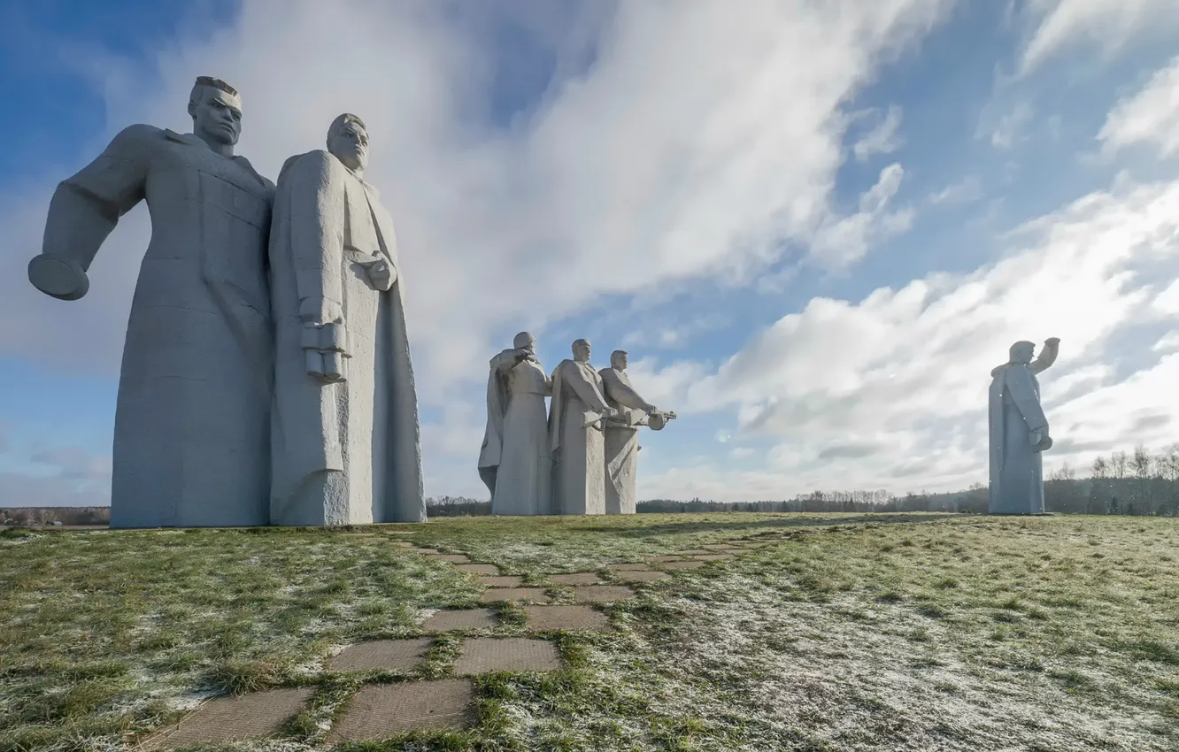 Photo wallpaper Moscow oblast, Dubosekovo, Memorial to the Panfilov Heroes