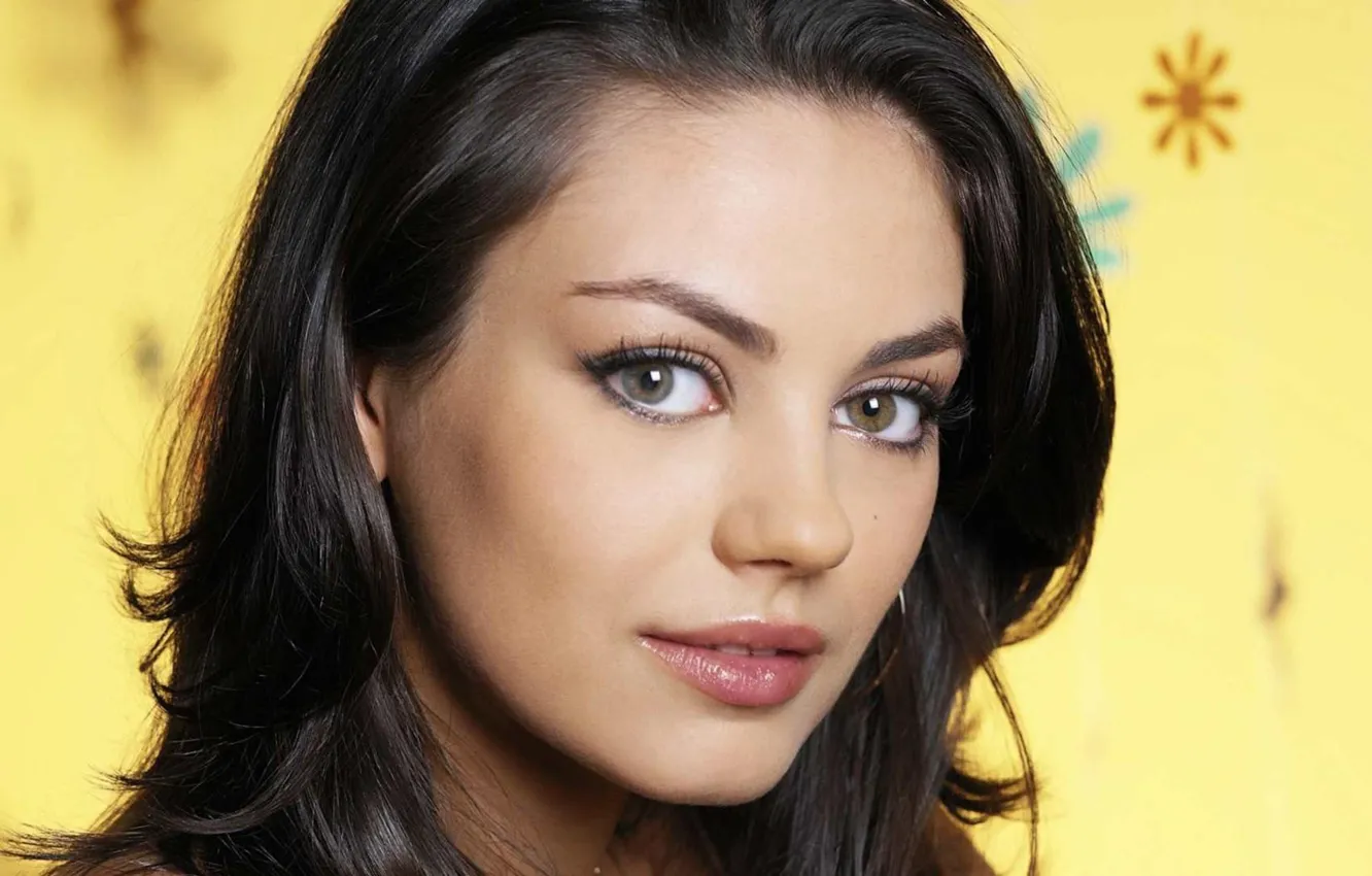 Photo wallpaper girl, sweetheart, actress, beauty, girl, brown hair, Mila Kunis