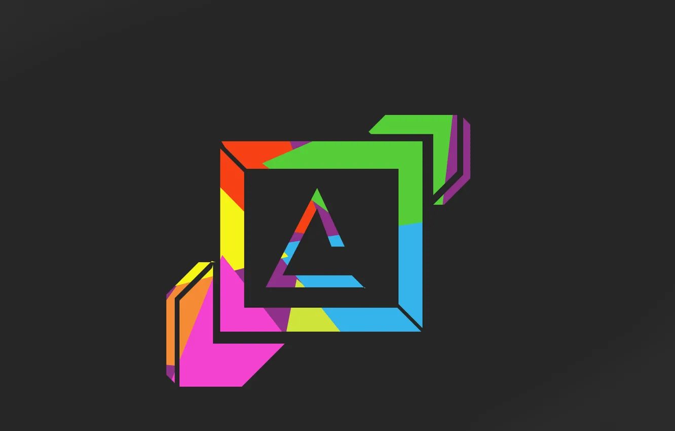 Photo wallpaper rainbow, Best, cool, minimalizm, Zero