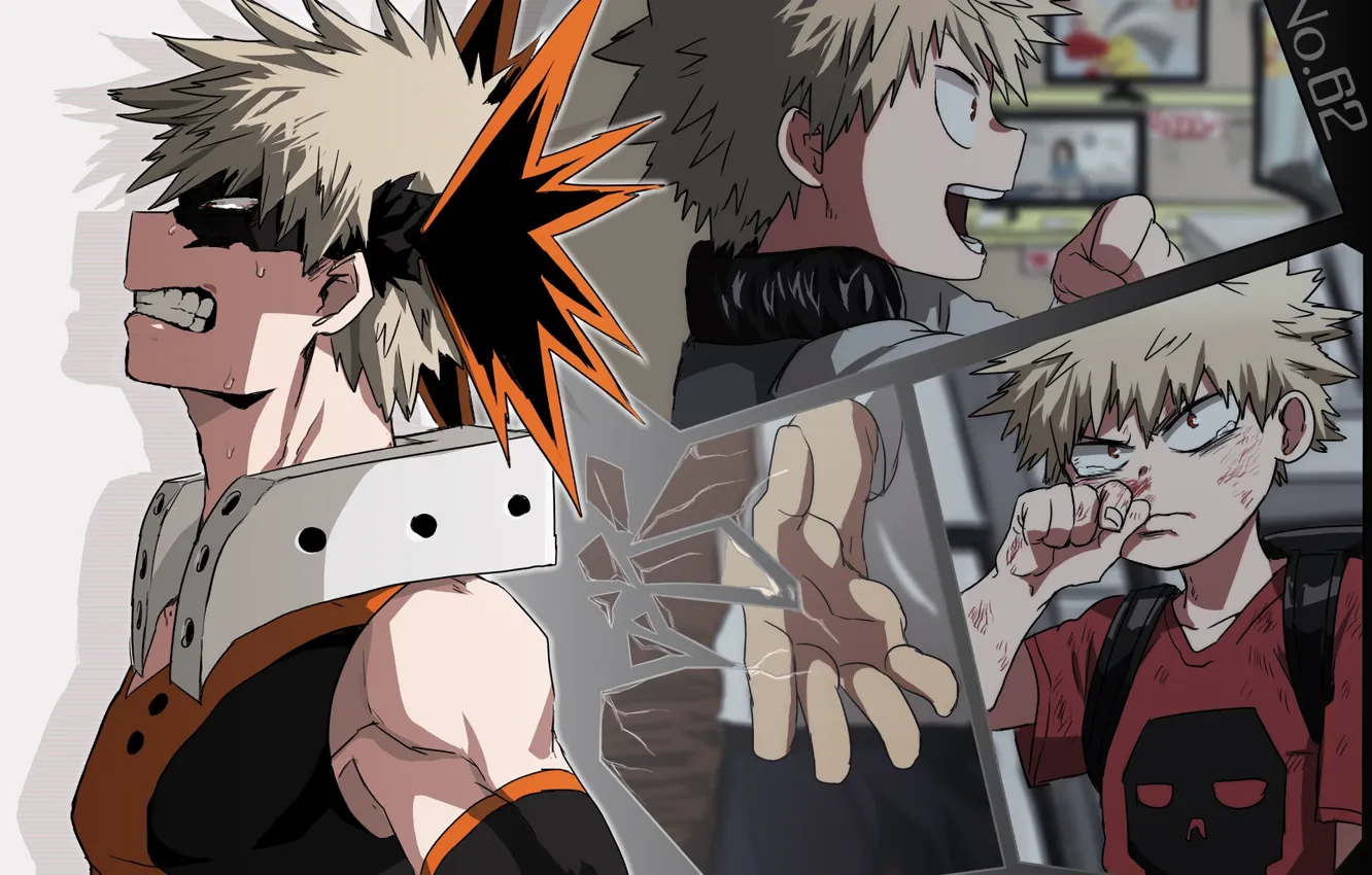 Photo wallpaper collage, anime, art, hero, guy, Boku no Hero Academy, My hero Academy, My Hero Academia