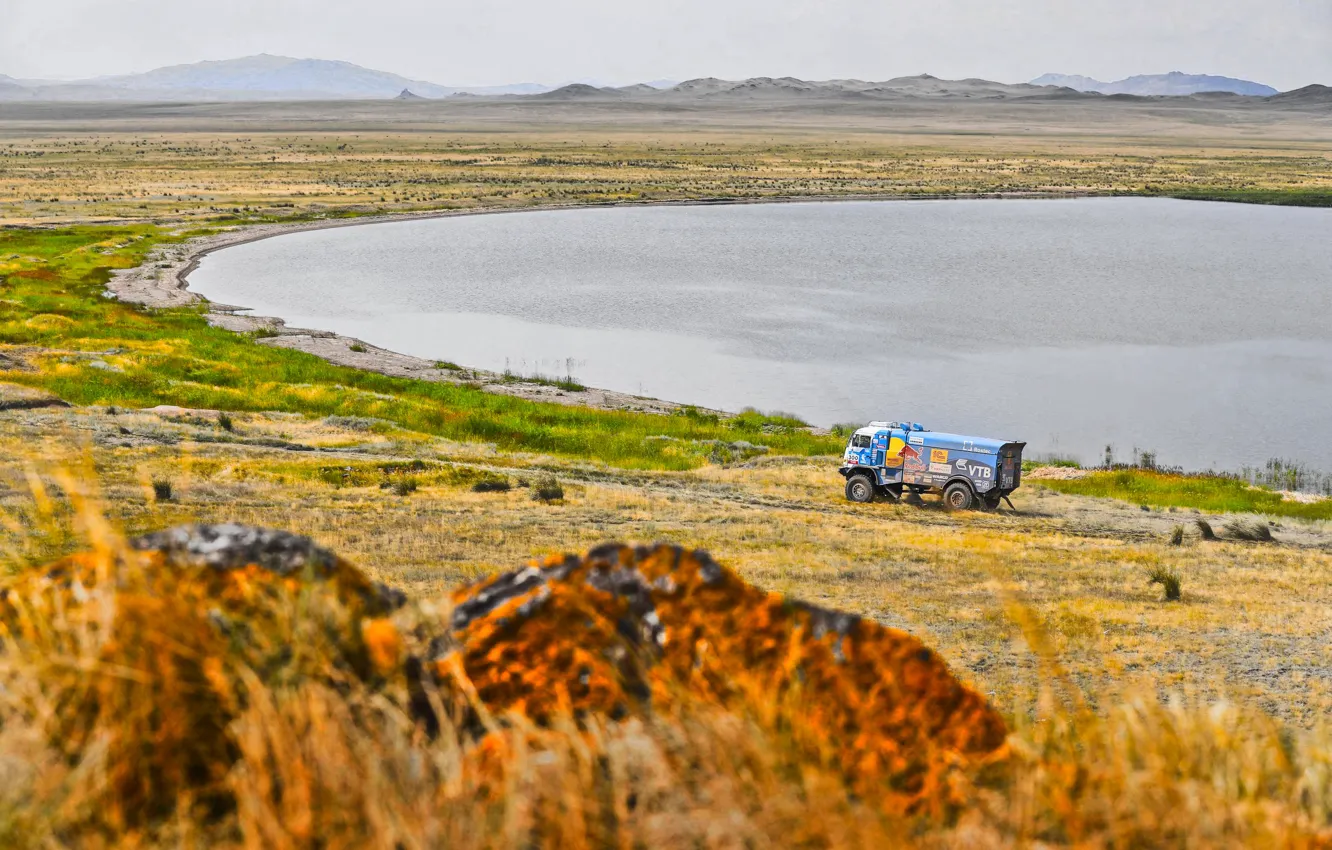 Photo wallpaper the sky, nature, lake, hills, race, sport, speed, beauty