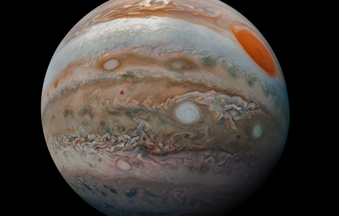 Photo wallpaper space, planet, Jupiter