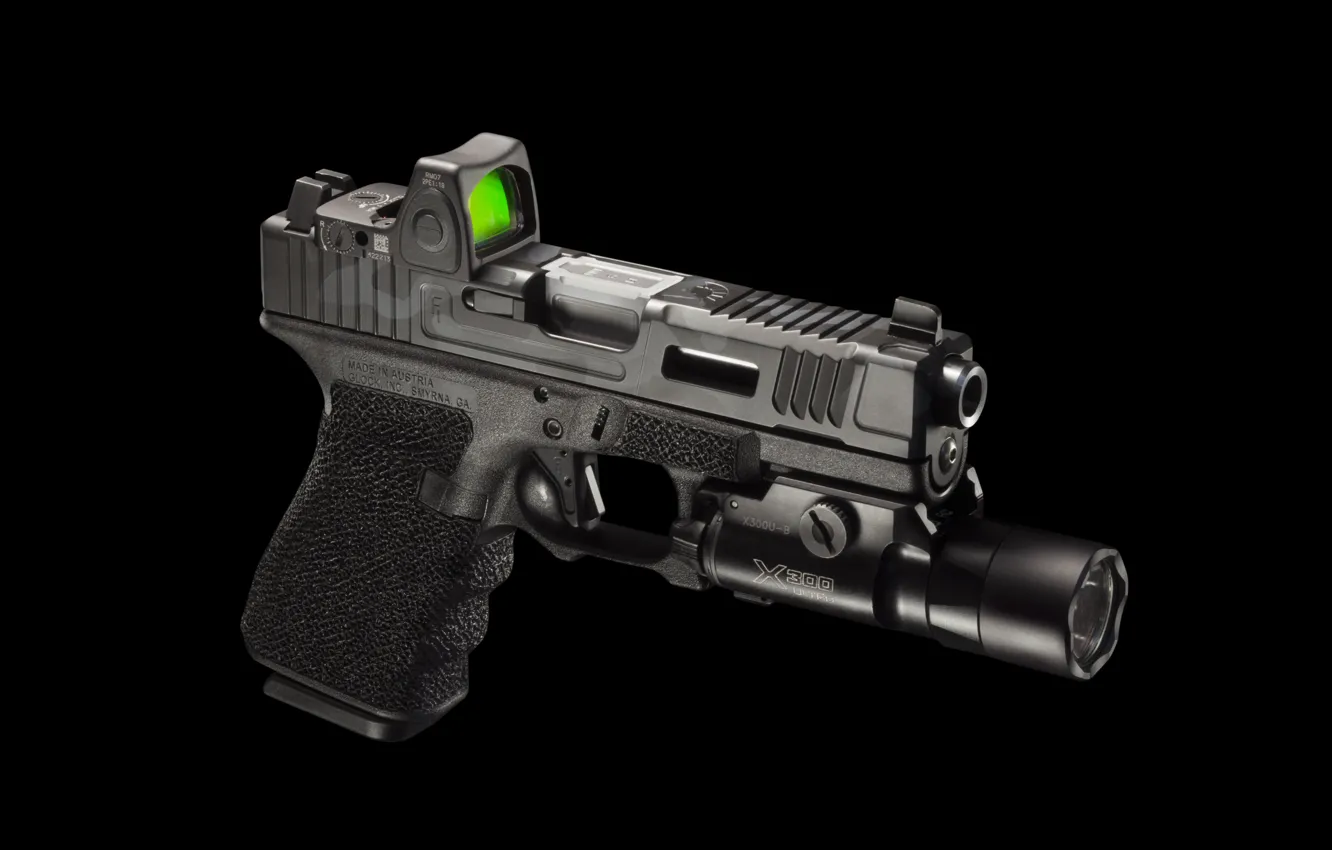 Photo wallpaper gun, flashlight, Griffon X