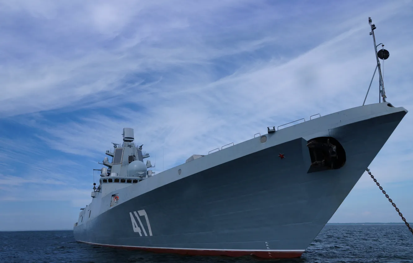 Photo wallpaper ship, Navy, frigate, Admiral Gorshkov, guard