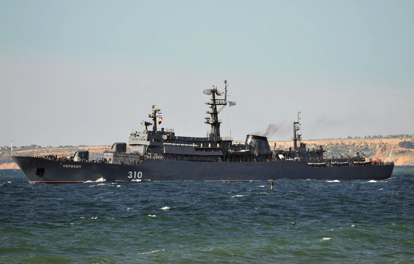 Photo wallpaper ship, the black sea, training, Perekop