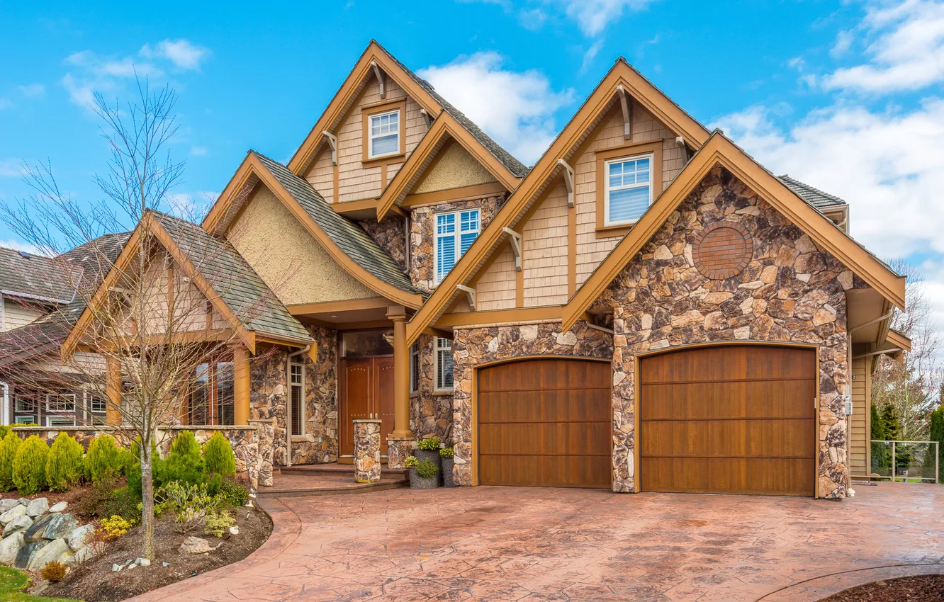 Photo wallpaper design, the city, photo, home, mansion